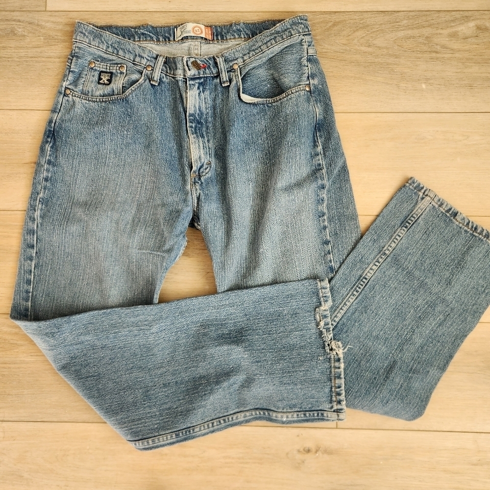 Wrangler 20Xtreme Low Rise Boot Cut Jeans Mens Size 35x32 Medium Wash Denim - Picture 3 of 8
